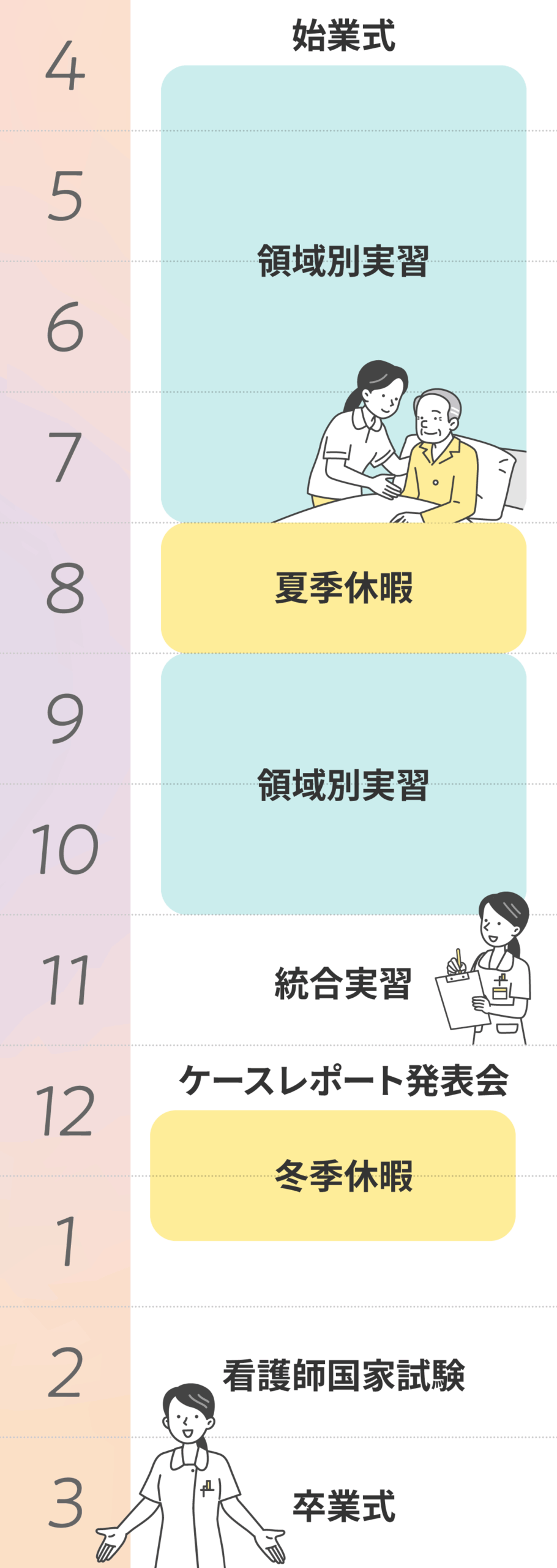 年間スケジュール 3年次